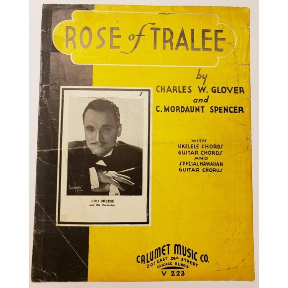 Sheet Music- Rose of Tralee by Lou Breese VINTAGE 1935 - Picture 2 of 4